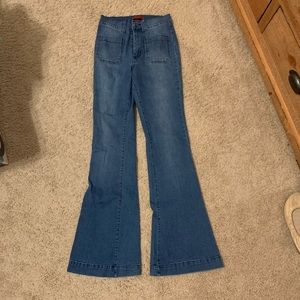 Denim flare jeans